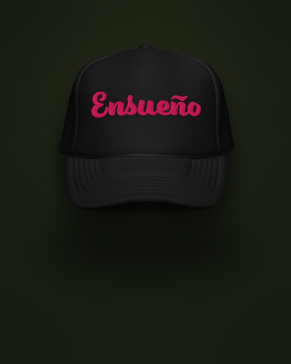 Ensue&ntilde;o hat — Black